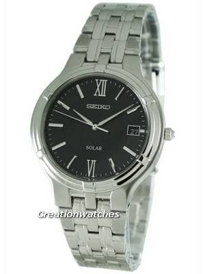 Seiko Solar Quartz SNE027P1 SNE027 SNE027P Men's Watch