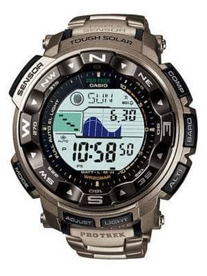 Casio Protrek Solar Power PRG-250T-7 Titanium Mens Watch
