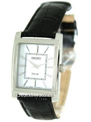 Seiko Solar Quartz SUP895P2 Analog with White Dial Womens Watch