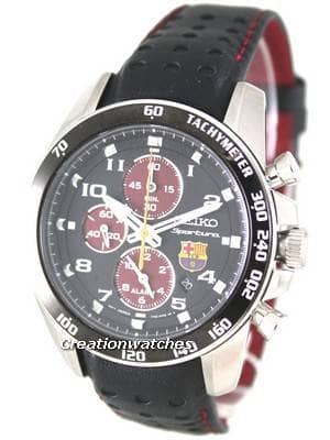 Seiko Sportura Chronograph F C Barcelona SNAE75P1 SNAE75P Mens Watches