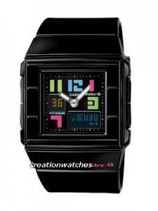 Casio BGA-200PD-1B BGA-200PD BGA-200PD-1 Baby-G Casket Anolog-Digital Ladies Watch