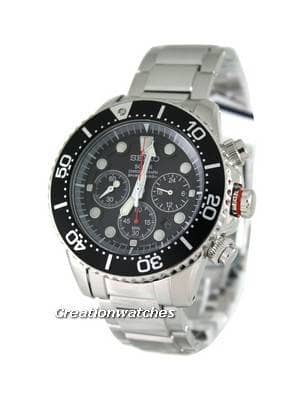Seiko Solar Chronograph Divers SSC015P1 SSC015P SSC015 Mens Watch